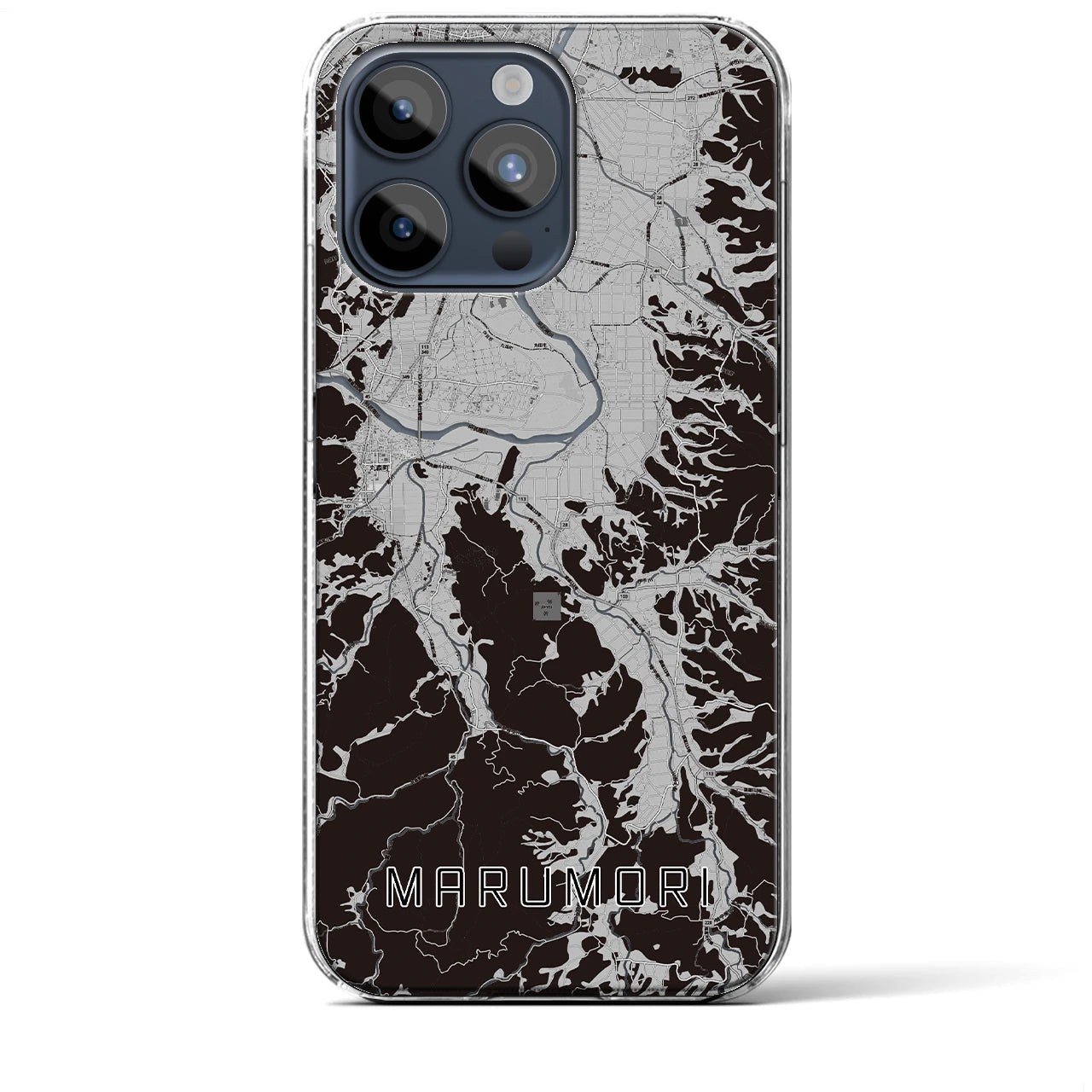 【丸森(宮城県)】地図柄iPhoneケース(クリアタイプ)