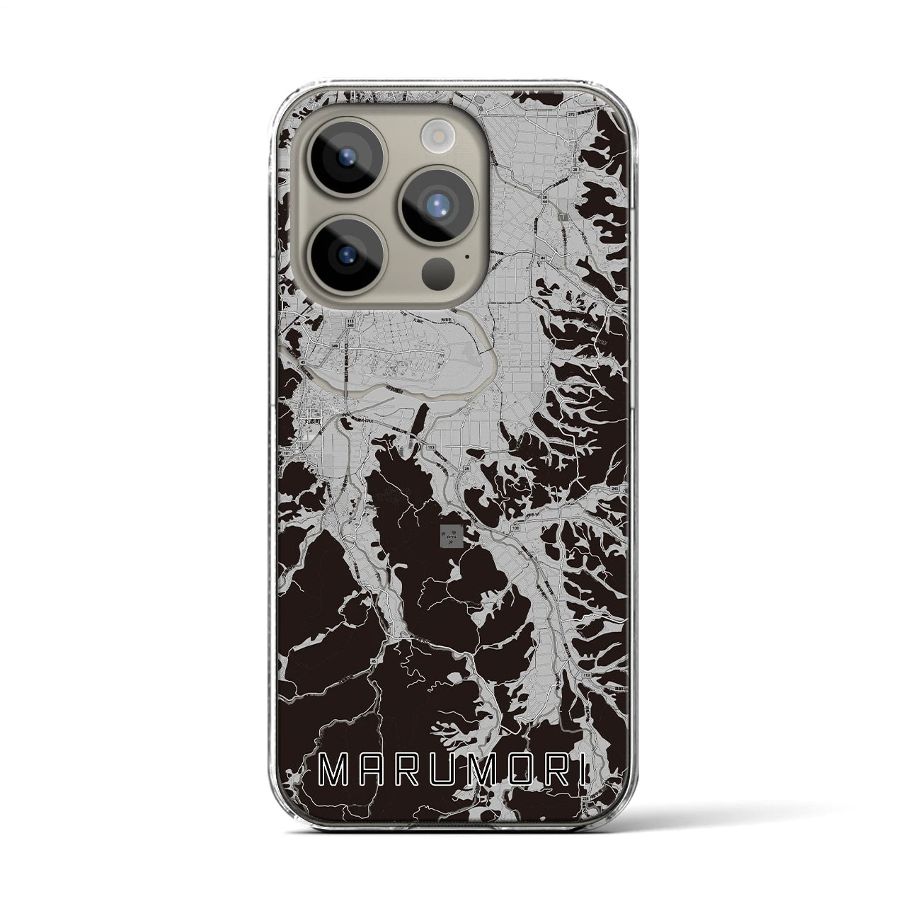 【丸森(宮城県)】地図柄iPhoneケース(クリアタイプ)