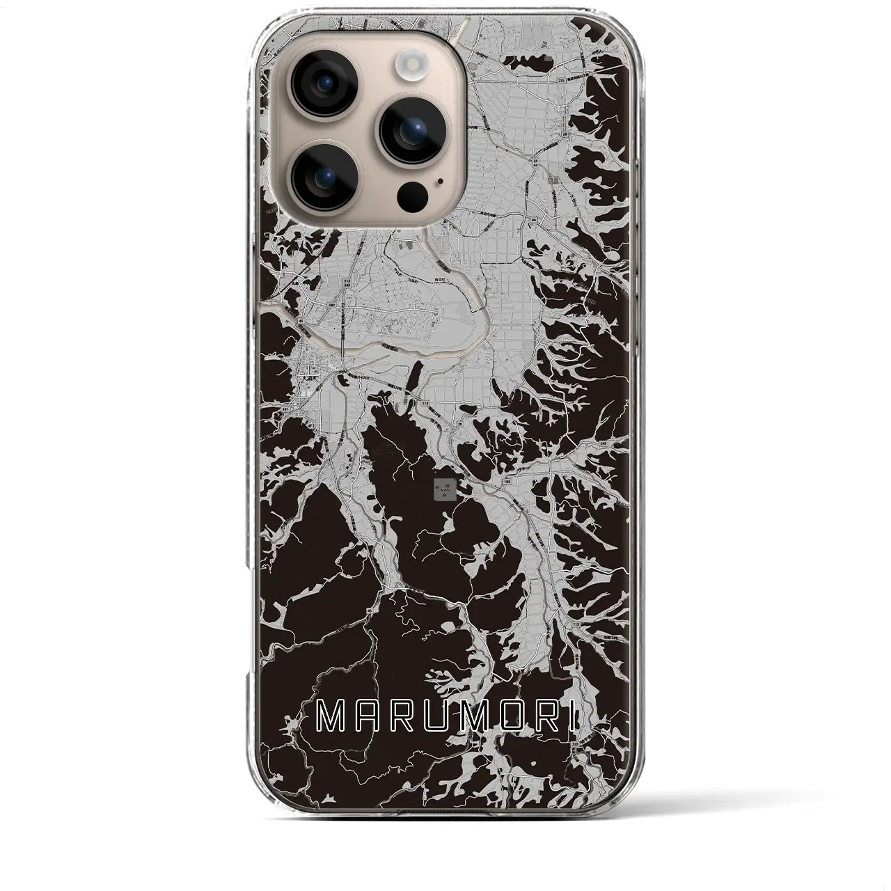 【丸森(宮城県)】地図柄iPhoneケース(クリアタイプ)