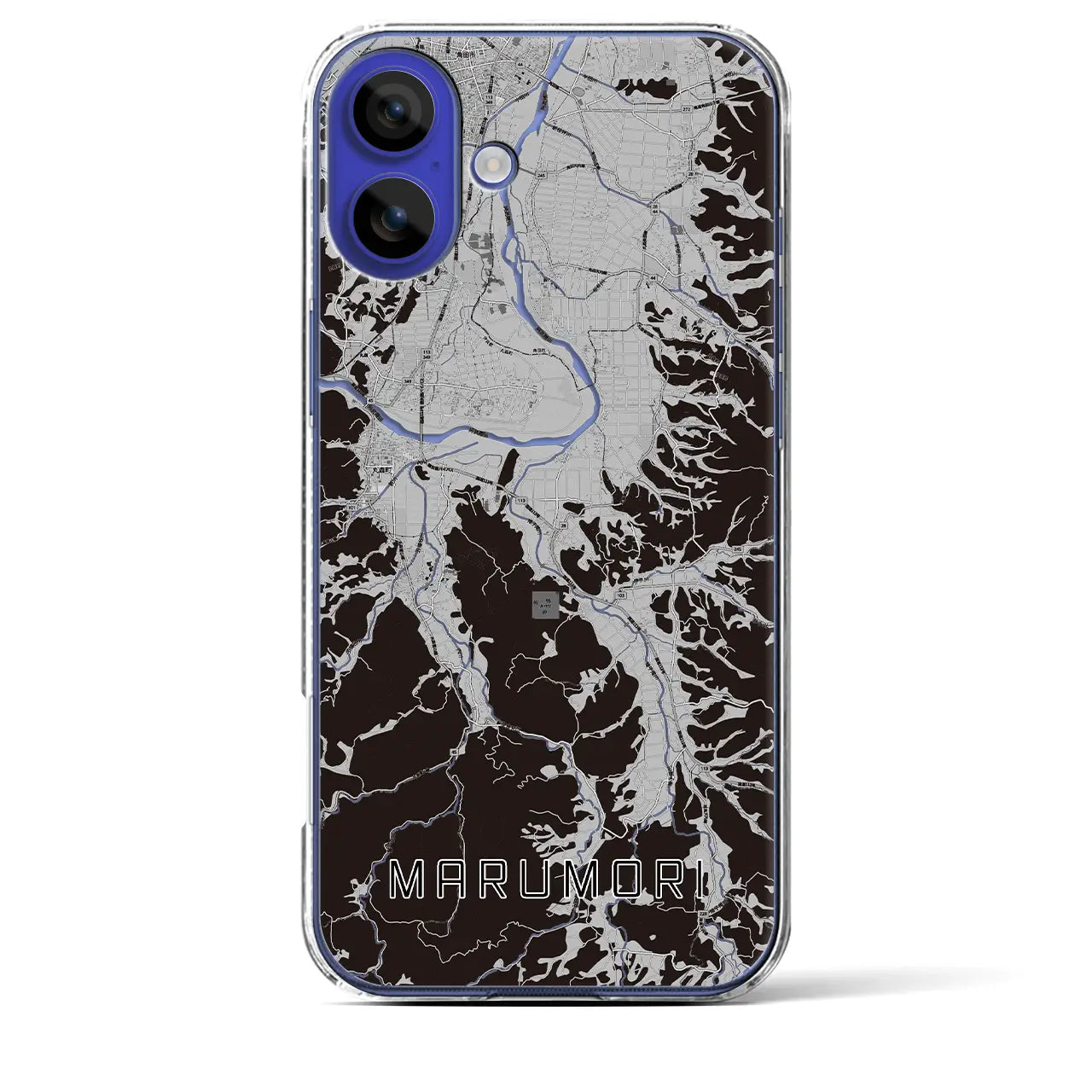 【丸森(宮城県)】地図柄iPhoneケース(クリアタイプ)