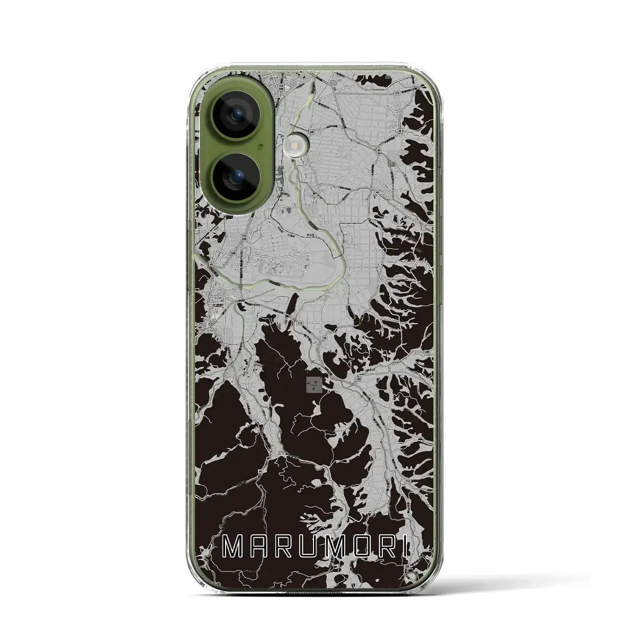 【丸森(宮城県)】地図柄iPhoneケース(クリアタイプ)