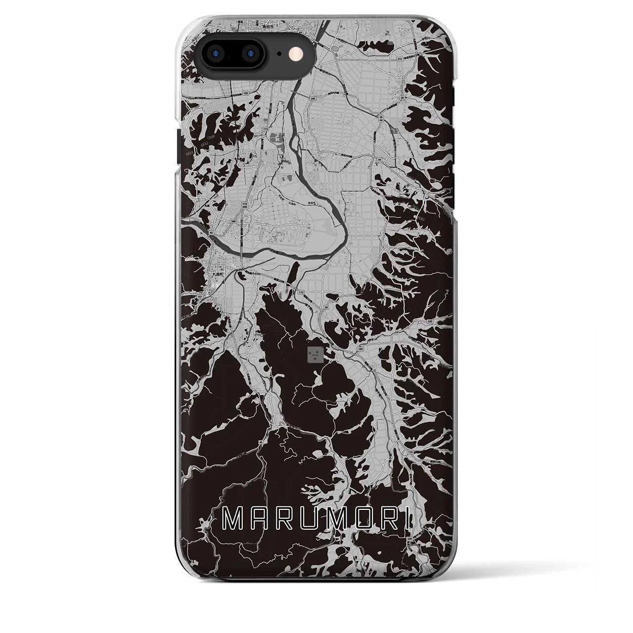 【丸森(宮城県)】地図柄iPhoneケース(クリアタイプ)