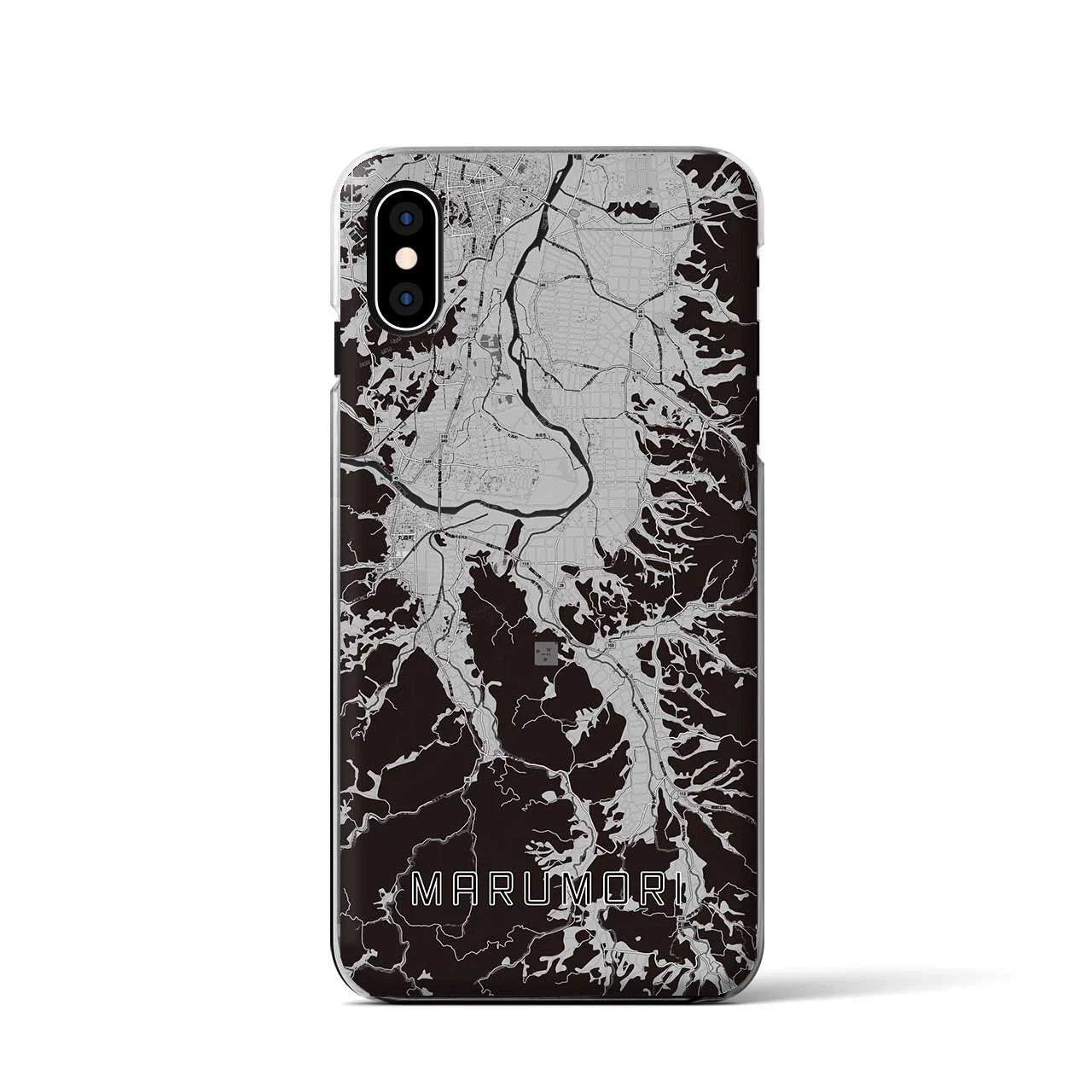 【丸森(宮城県)】地図柄iPhoneケース(クリアタイプ)