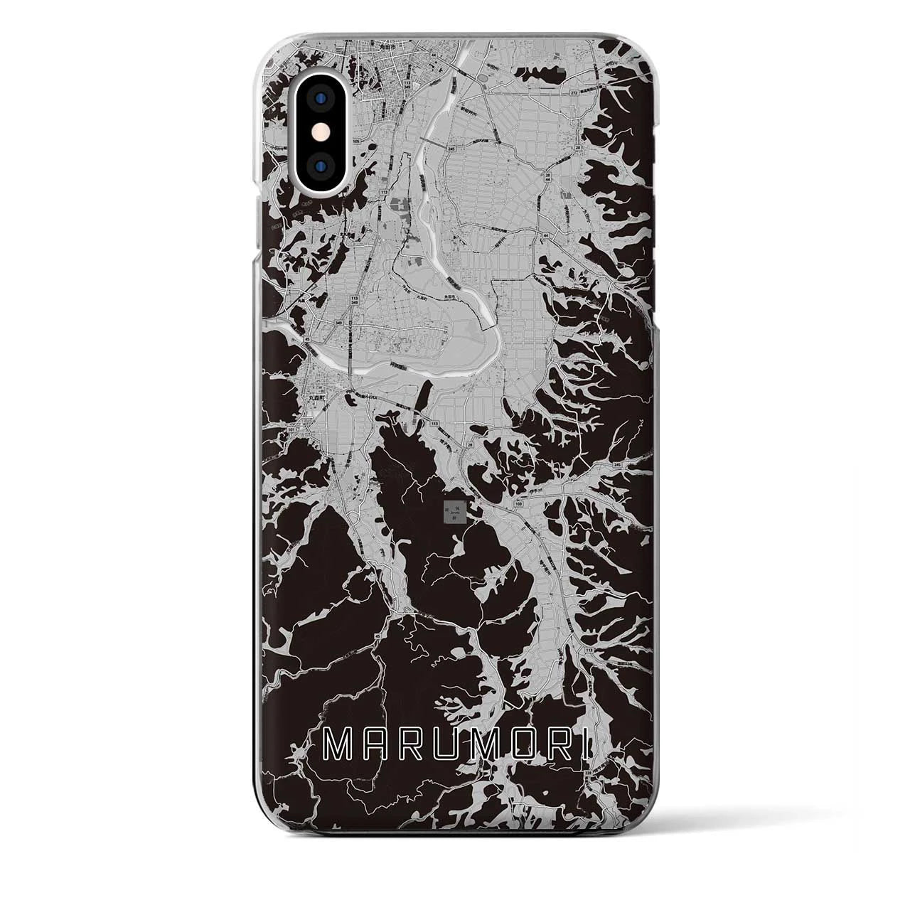 【丸森(宮城県)】地図柄iPhoneケース(クリアタイプ)