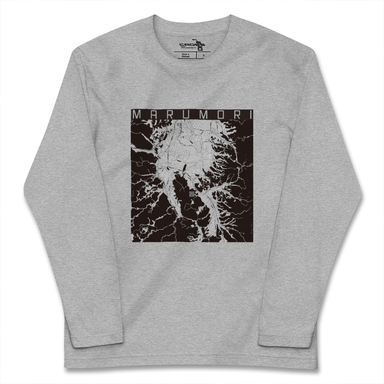 【丸森(宮城県)】地図柄ロングスリーブTシャツ