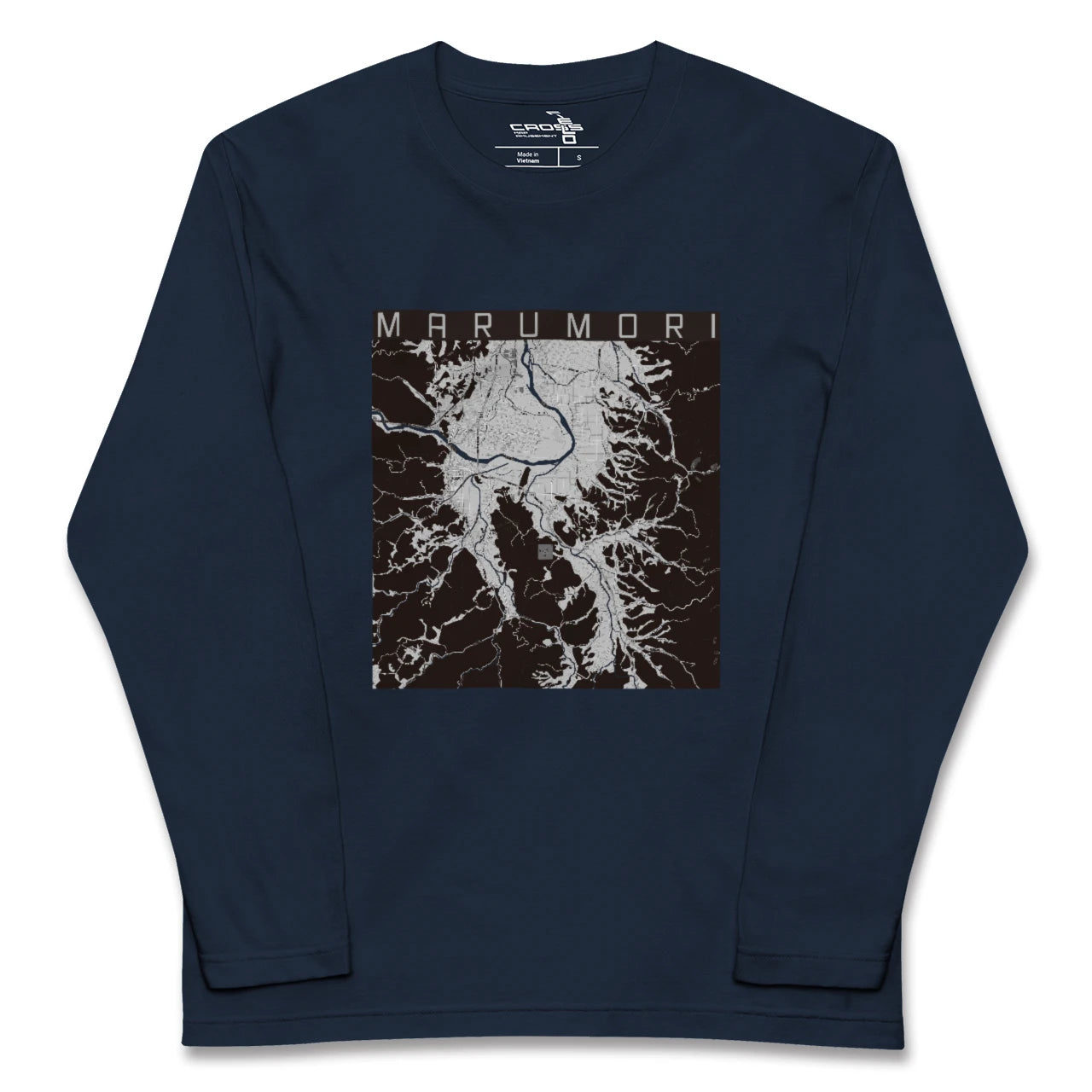 【丸森(宮城県)】地図柄ロングスリーブTシャツ