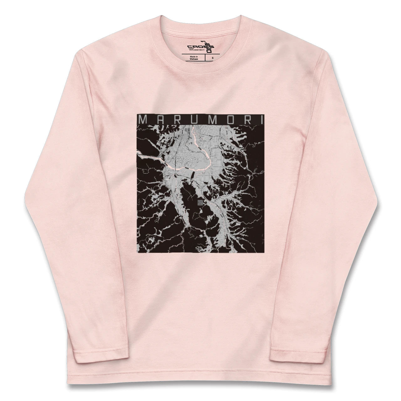 【丸森(宮城県)】地図柄ロングスリーブTシャツ