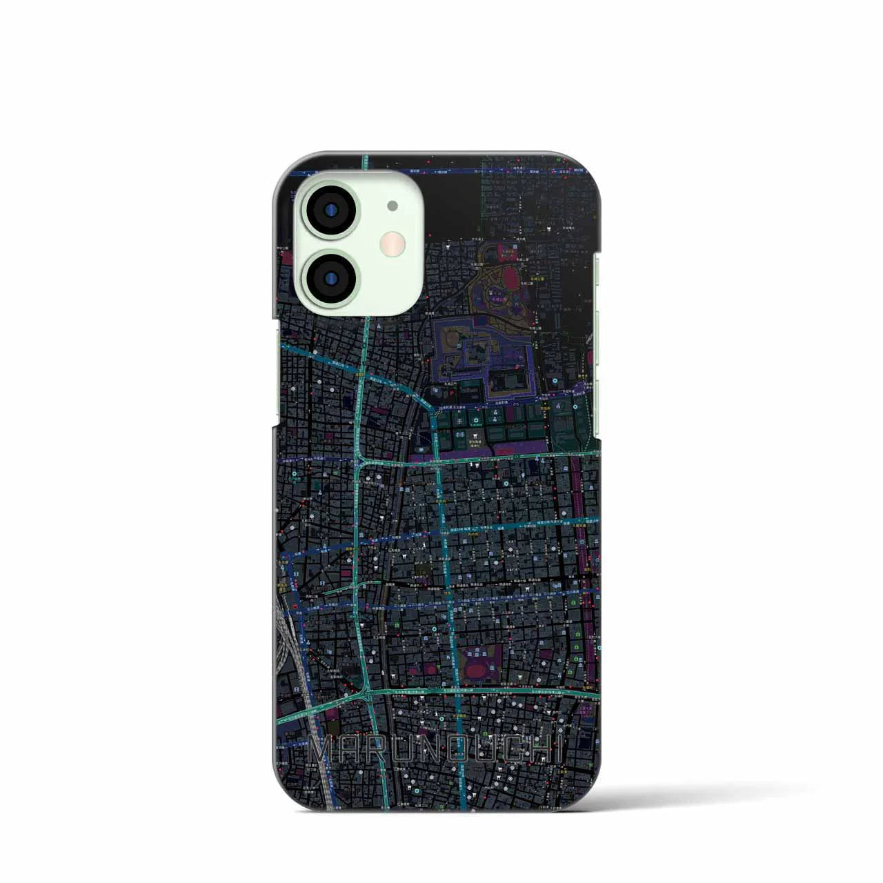 【丸の内(愛知県)】地図柄iPhoneケース(バックカバータイプ)