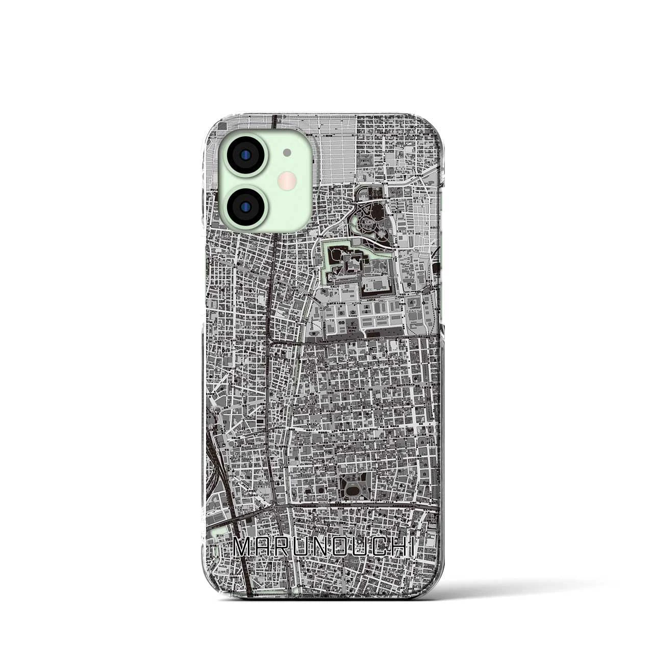 【丸の内(愛知県)】地図柄iPhoneケース(クリアタイプ)