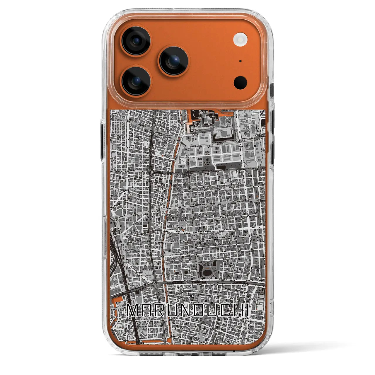 【丸の内(愛知県)】地図柄iPhoneケース(MagSafeタイプ)