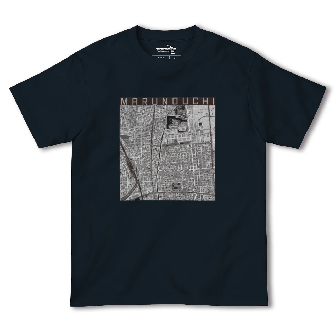 【丸の内(愛知県)】地図柄ヘビーウェイトTシャツ