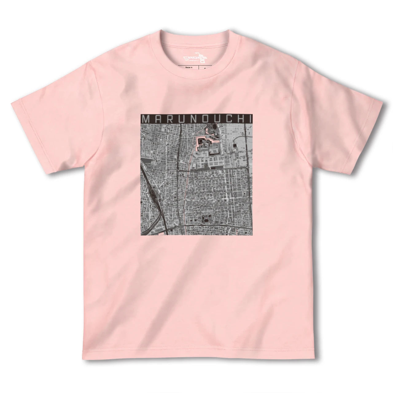 【丸の内(愛知県)】地図柄ヘビーウェイトTシャツ