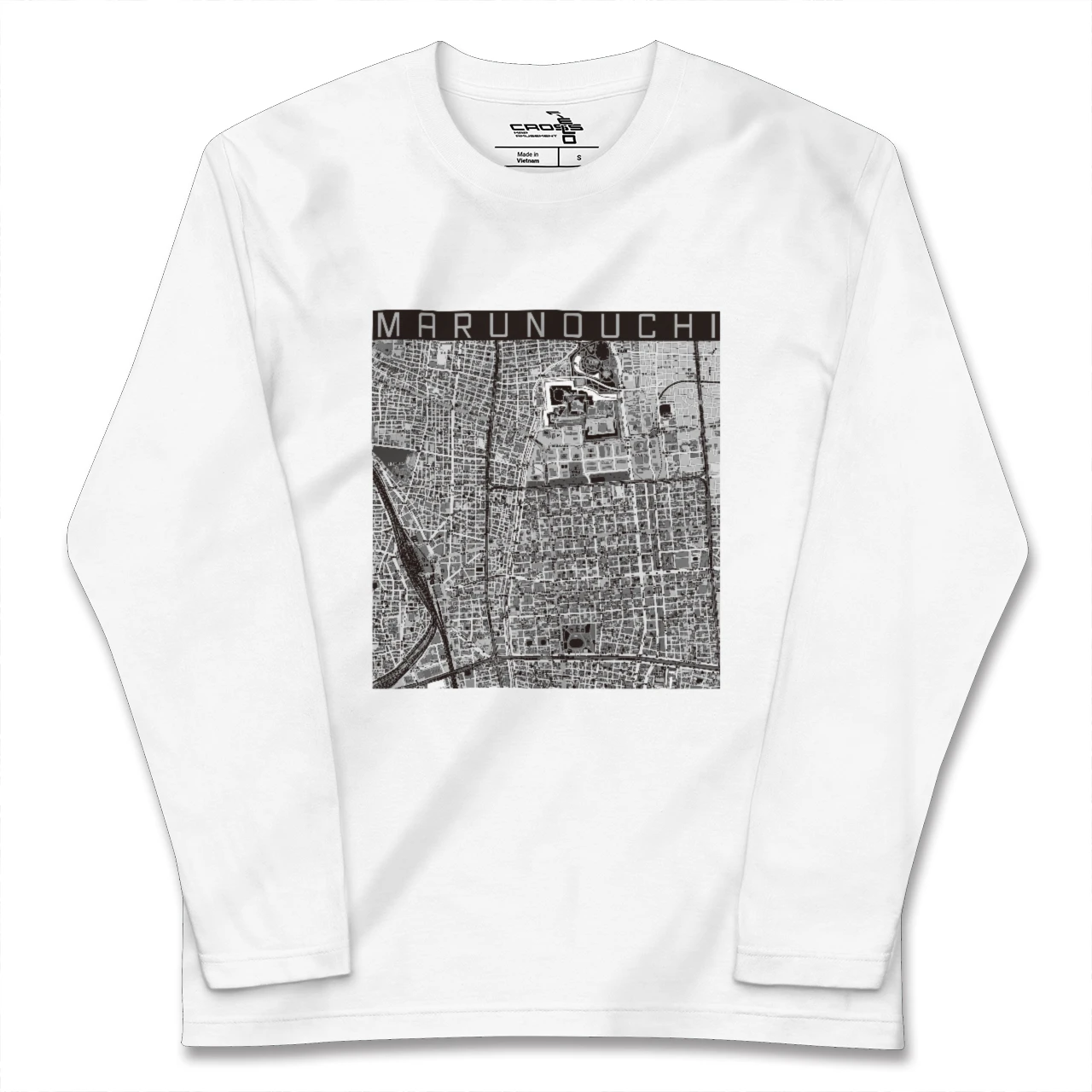 【丸の内(愛知県)】地図柄ロングスリーブTシャツ