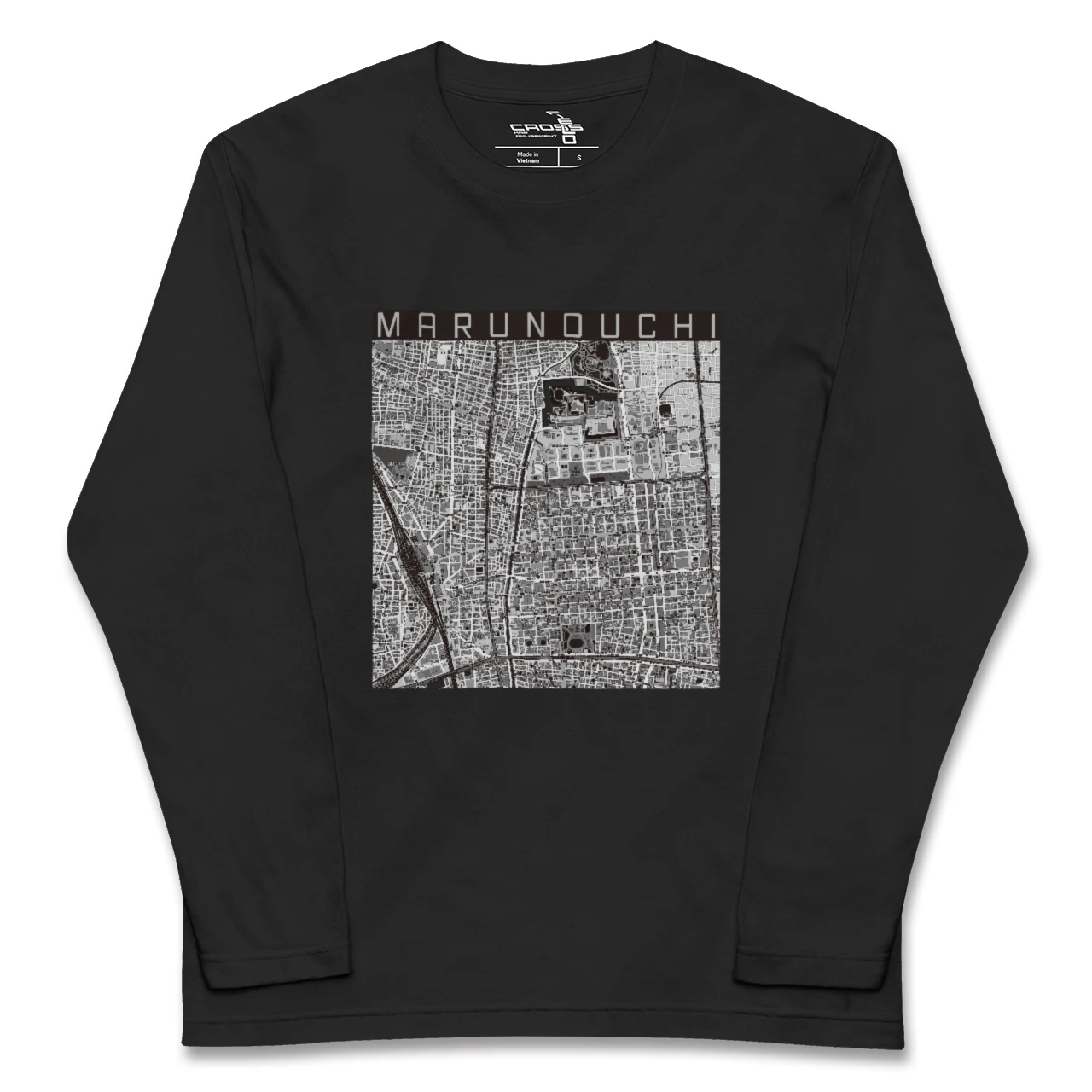 【丸の内(愛知県)】地図柄ロングスリーブTシャツ