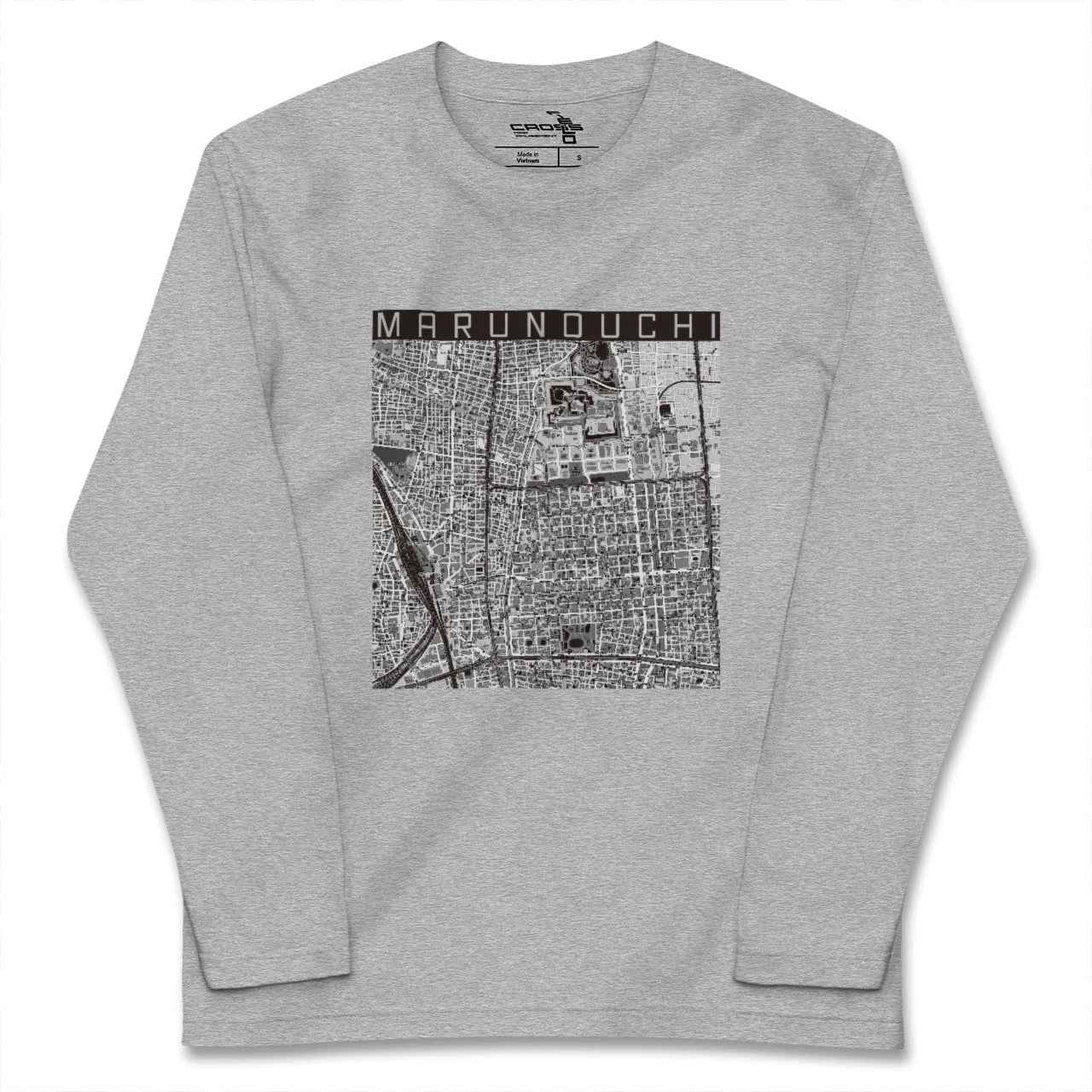 【丸の内(愛知県)】地図柄ロングスリーブTシャツ