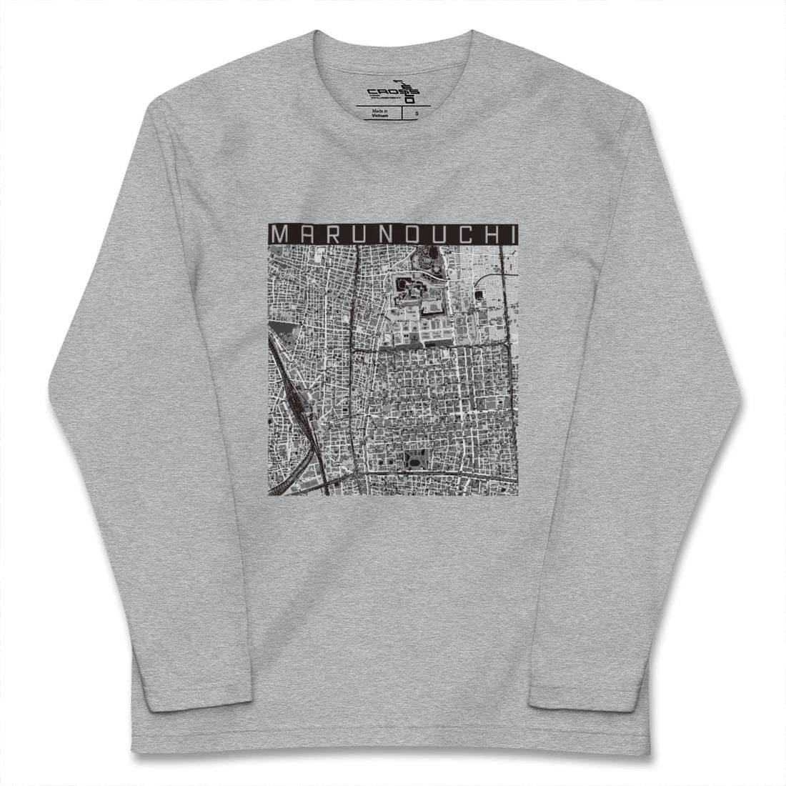 【丸の内(愛知県)】地図柄ロングスリーブTシャツ