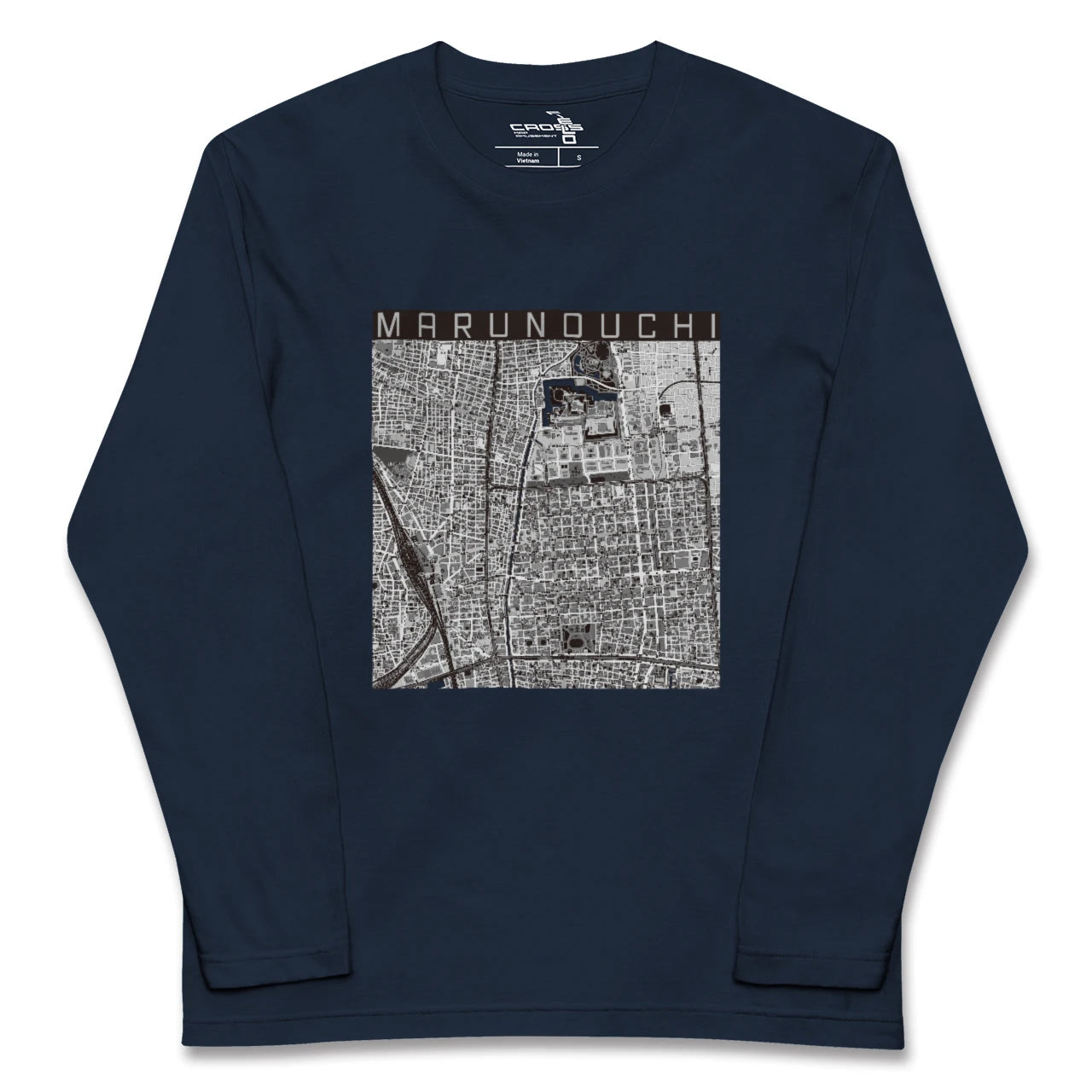 【丸の内(愛知県)】地図柄ロングスリーブTシャツ