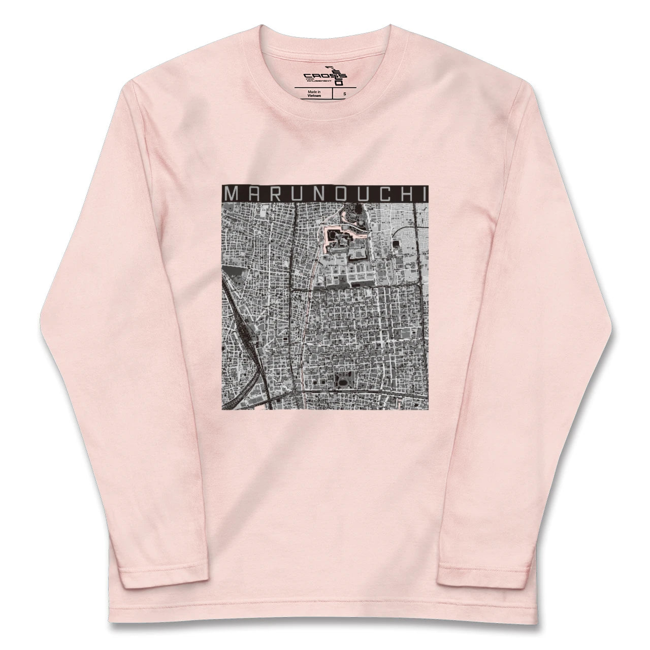 【丸の内(愛知県)】地図柄ロングスリーブTシャツ