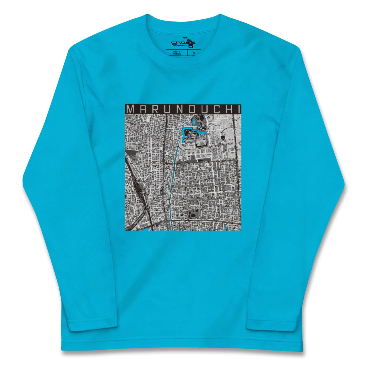 【丸の内(愛知県)】地図柄ロングスリーブTシャツ