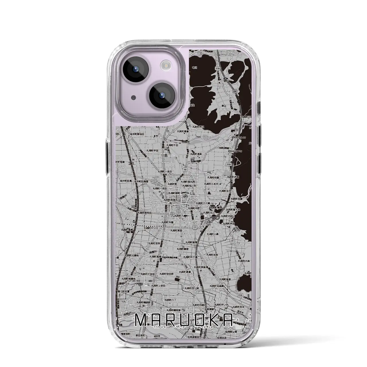 【丸岡(福井県)】地図柄iPhoneケース(MagSafeタイプ)