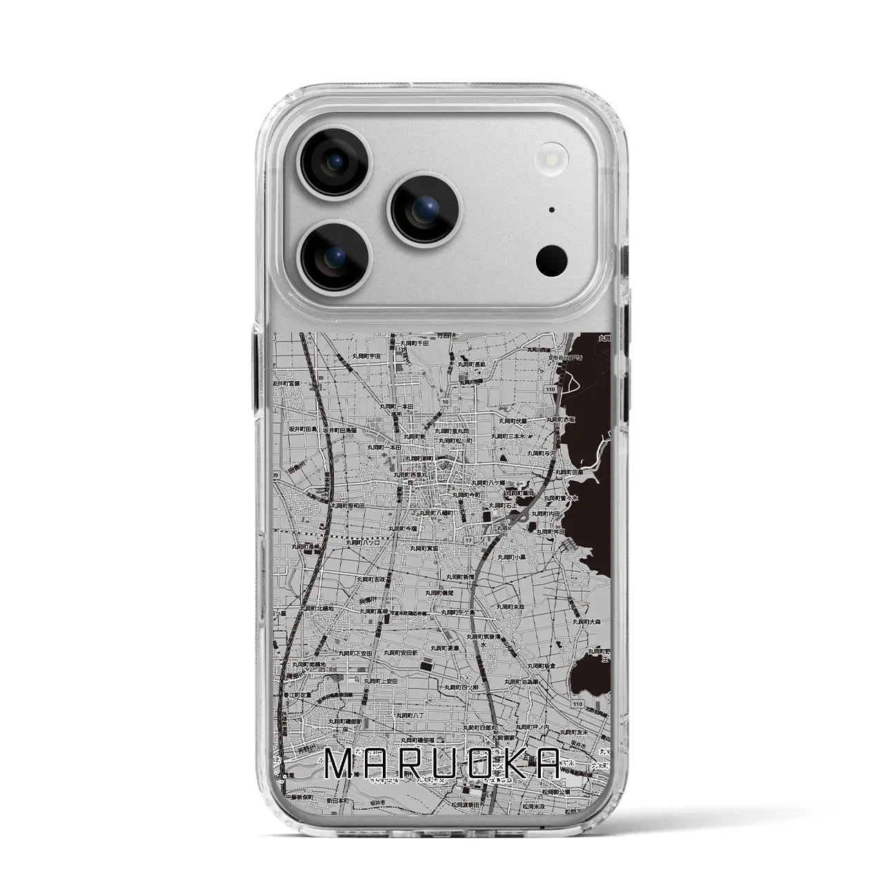 【丸岡(福井県)】地図柄iPhoneケース(MagSafeタイプ)