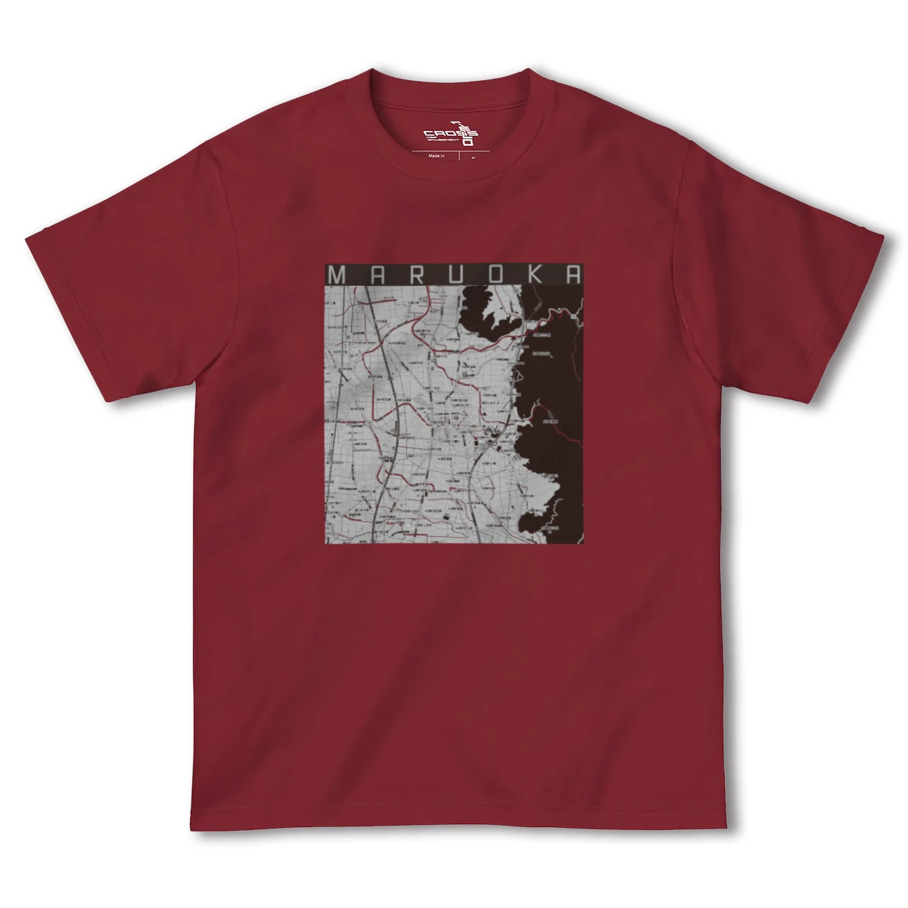 【丸岡(福井県)】地図柄ヘビーウェイトTシャツ