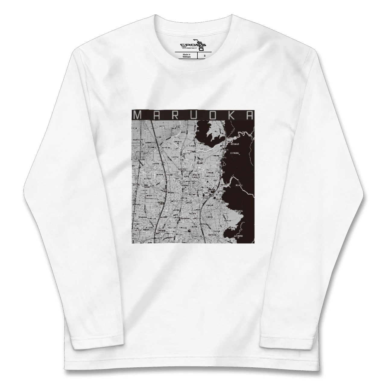 【丸岡(福井県)】地図柄ロングスリーブTシャツ