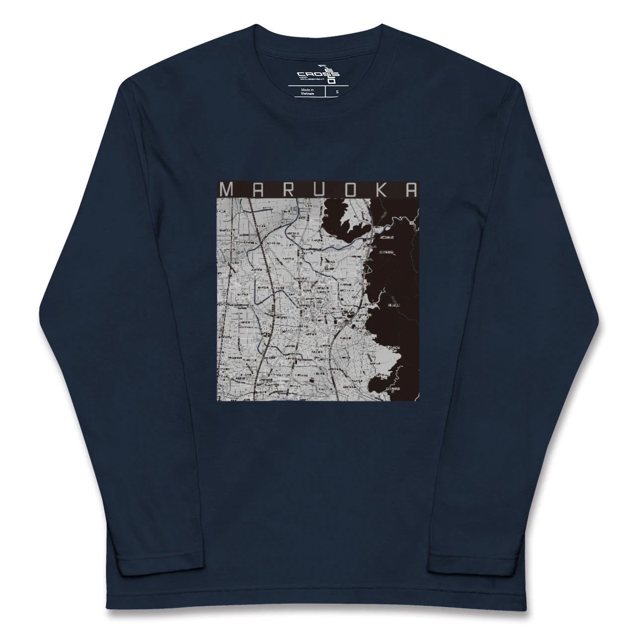 【丸岡(福井県)】地図柄ロングスリーブTシャツ