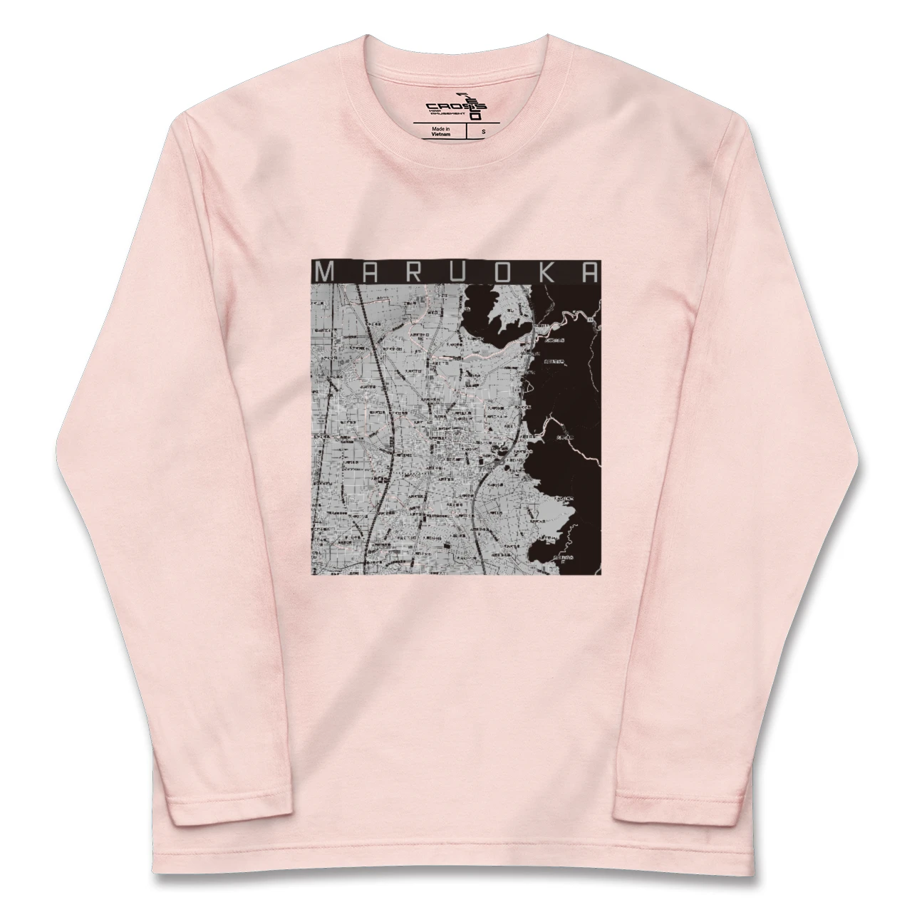 【丸岡(福井県)】地図柄ロングスリーブTシャツ