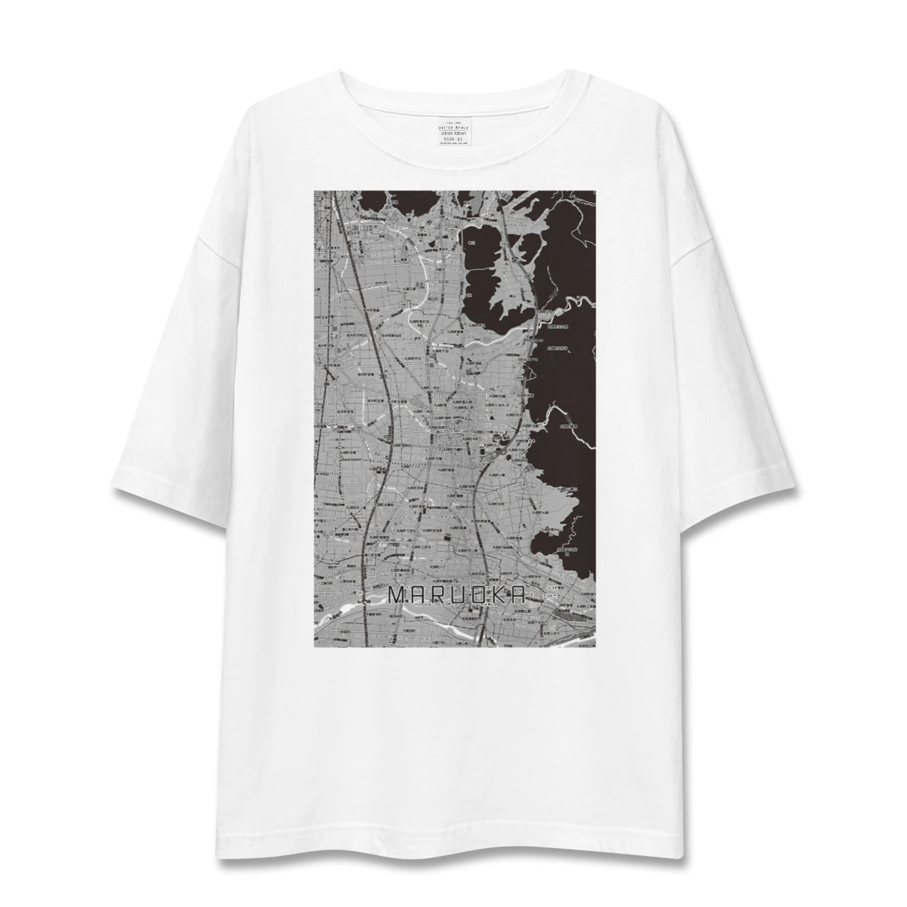 【丸岡(福井県)】地図柄ビッグシルエットTシャツ