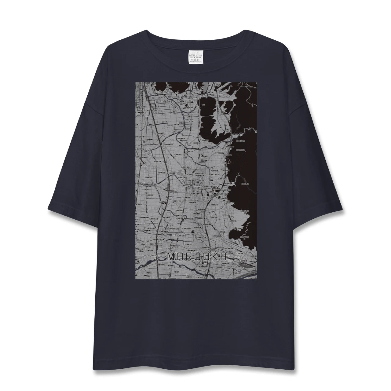 【丸岡(福井県)】地図柄ビッグシルエットTシャツ