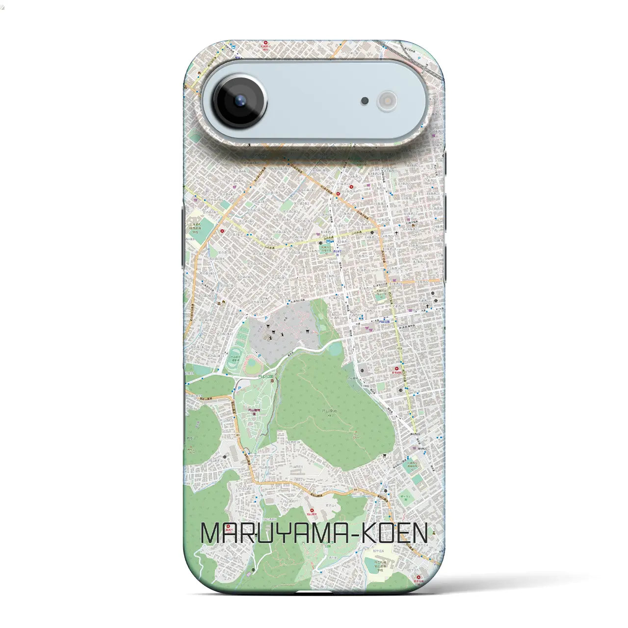 【円山公園(北海道)】地図柄iPhoneケース(バックカバータイプ)