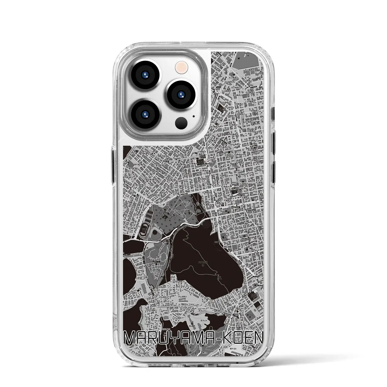 【円山公園(北海道)】地図柄iPhoneケース(MagSafeタイプ)