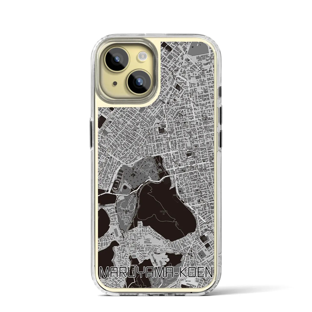 【円山公園(北海道)】地図柄iPhoneケース(MagSafeタイプ)