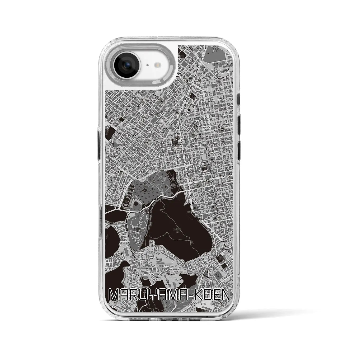 【円山公園(北海道)】地図柄iPhoneケース(MagSafeタイプ)