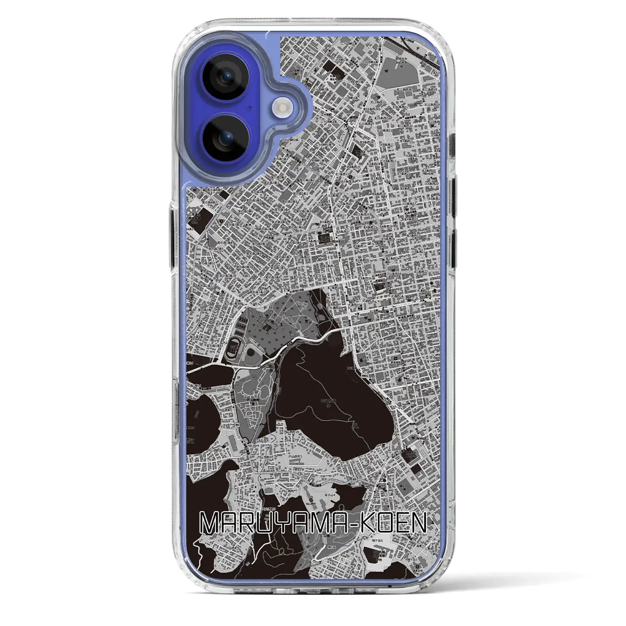 【円山公園(北海道)】地図柄iPhoneケース(MagSafeタイプ)