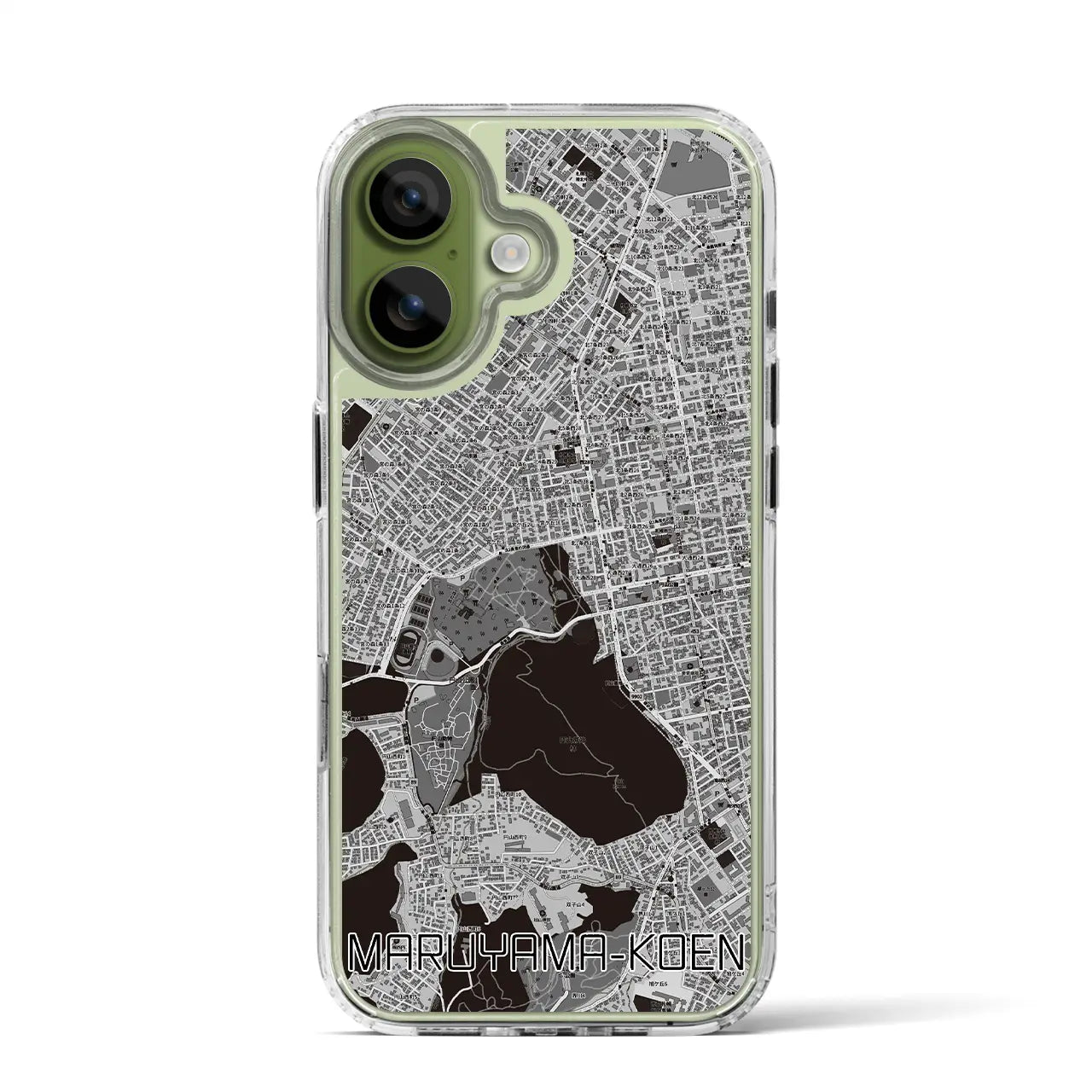 【円山公園(北海道)】地図柄iPhoneケース(MagSafeタイプ)