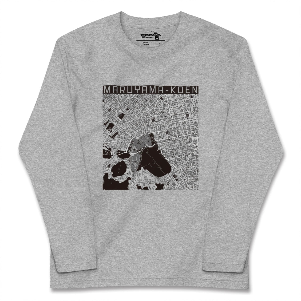 【円山公園(北海道)】地図柄ロングスリーブTシャツ