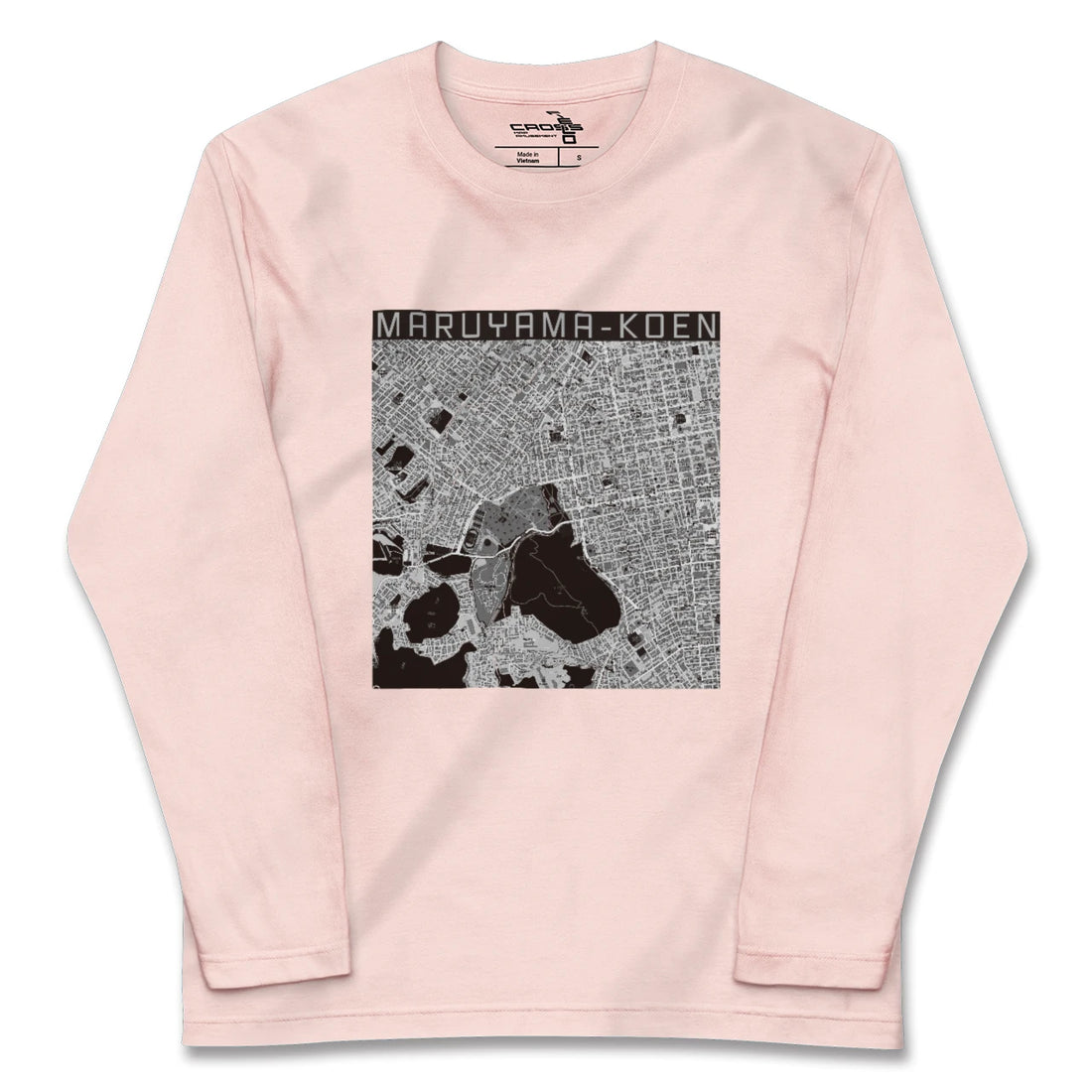 【円山公園(北海道)】地図柄ロングスリーブTシャツ