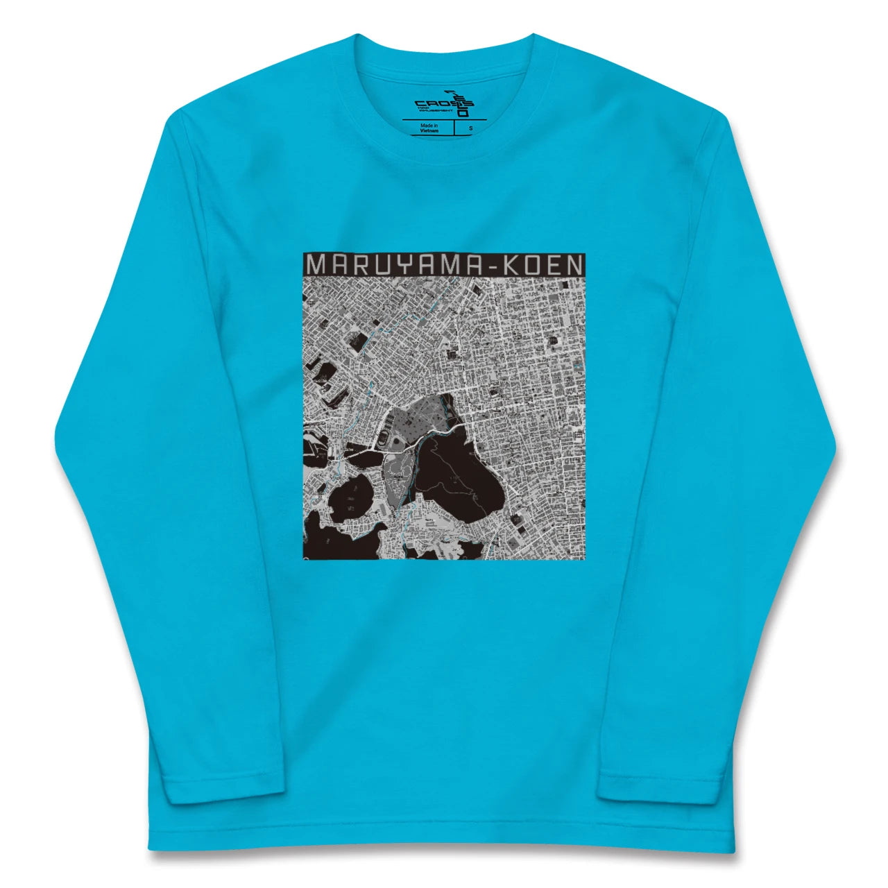 【円山公園(北海道)】地図柄ロングスリーブTシャツ