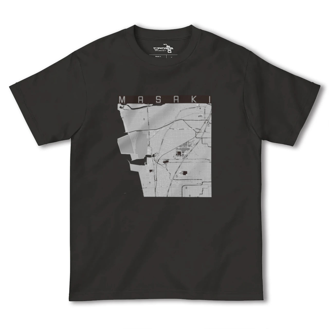 【松前(愛媛県)】地図柄ヘビーウェイトTシャツ