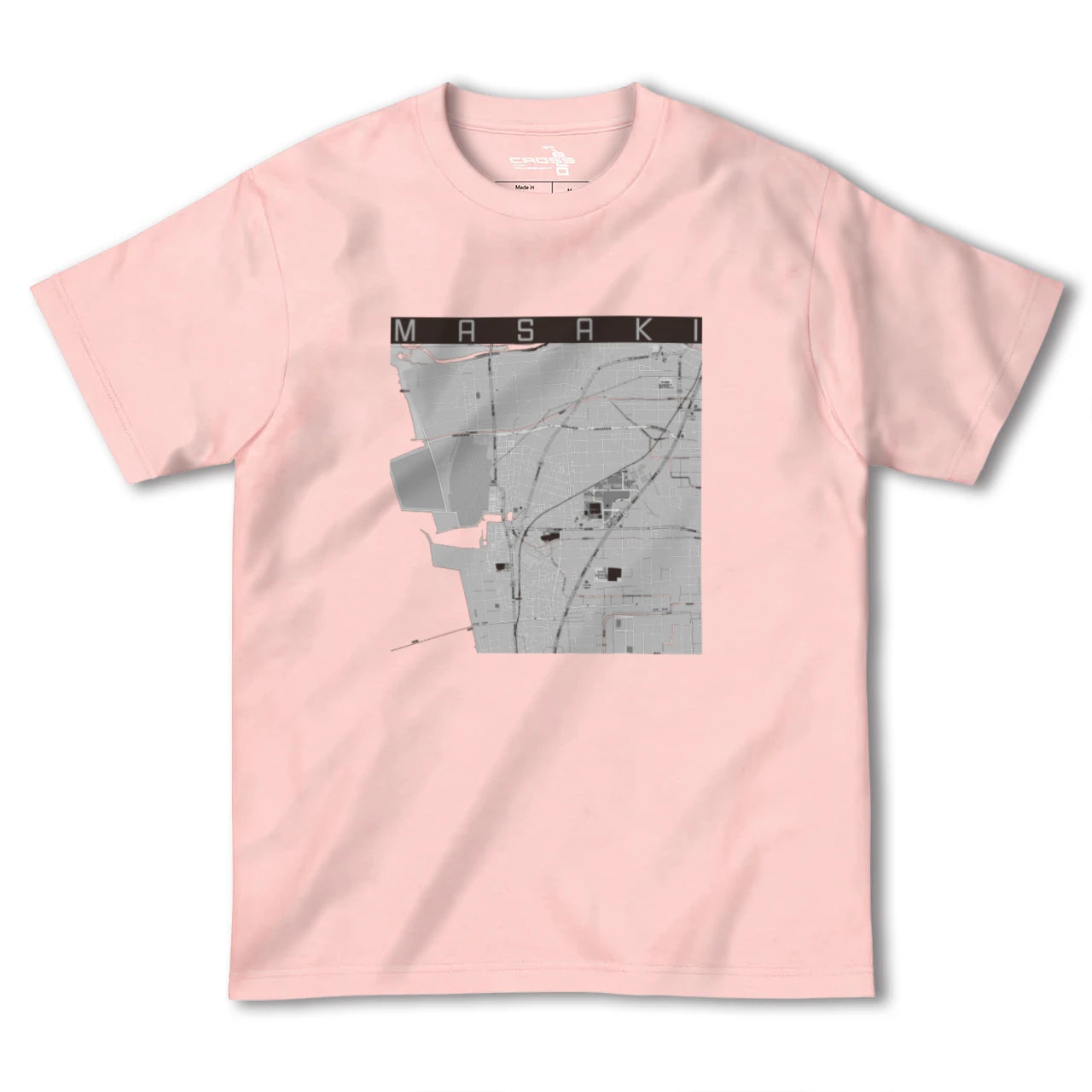 【松前(愛媛県)】地図柄ヘビーウェイトTシャツ
