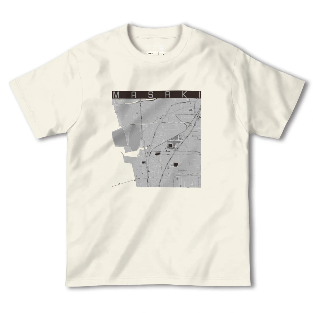 【松前(愛媛県)】地図柄ヘビーウェイトTシャツ
