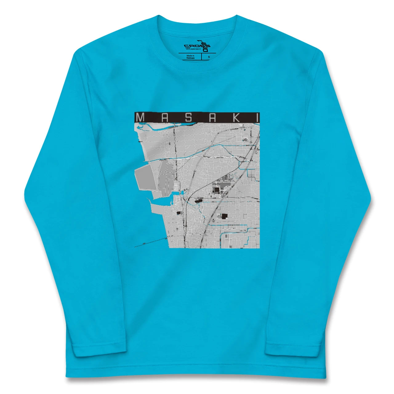 【松前(愛媛県)】地図柄ロングスリーブTシャツ