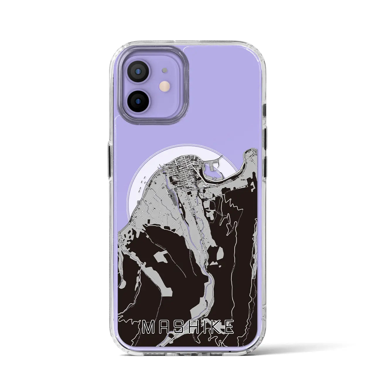 【増毛(北海道)】地図柄iPhoneケース(MagSafeタイプ)