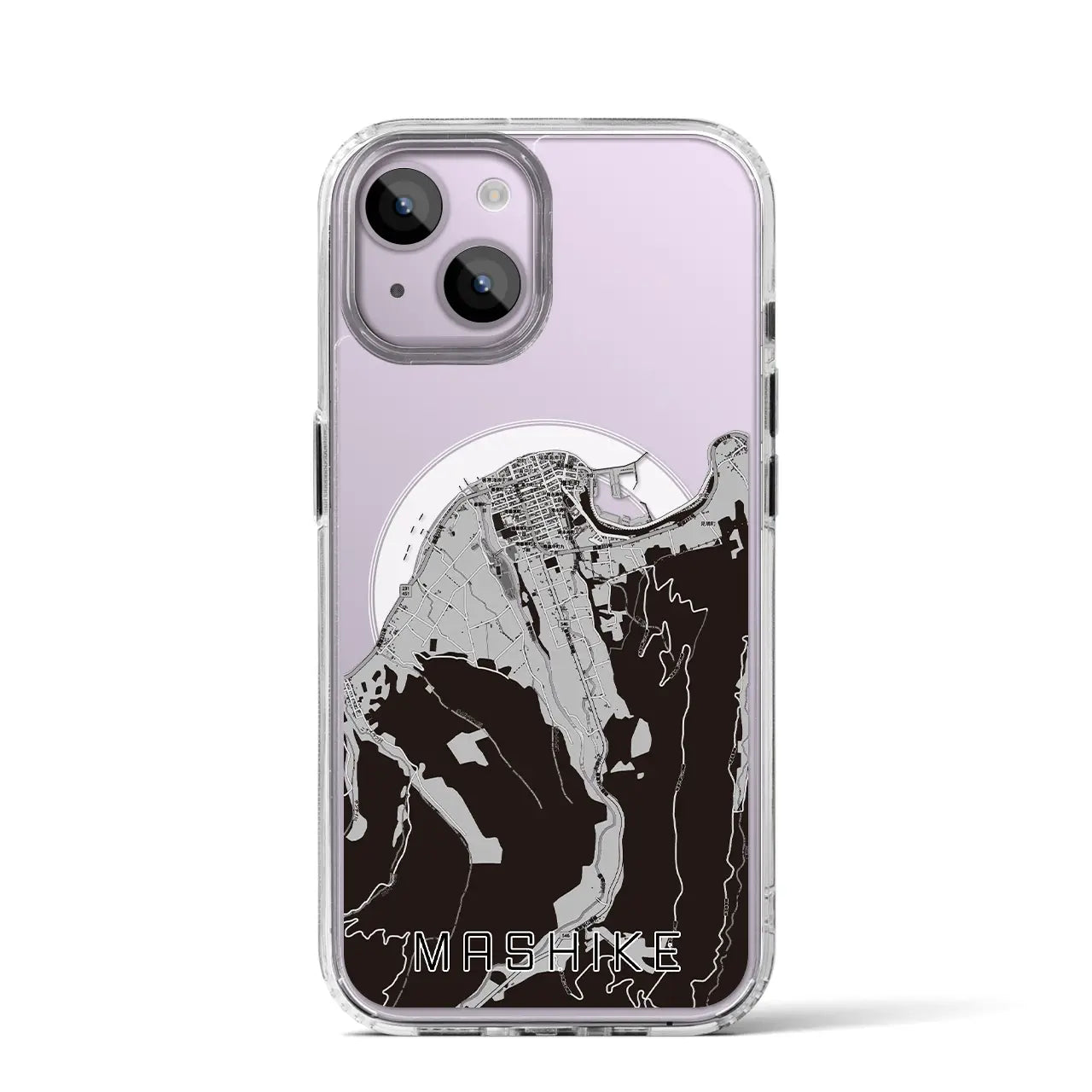 【増毛(北海道)】地図柄iPhoneケース(MagSafeタイプ)