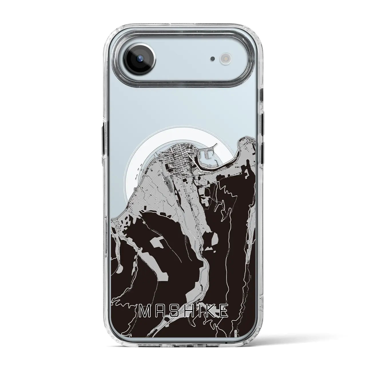 【増毛(北海道)】地図柄iPhoneケース(MagSafeタイプ)