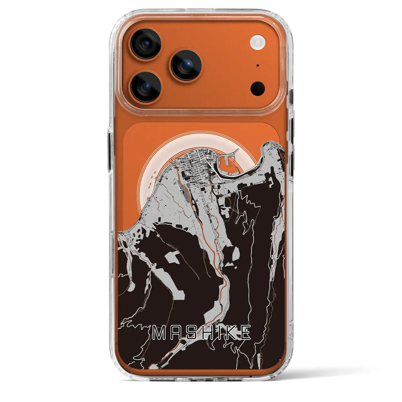 【増毛(北海道)】地図柄iPhoneケース(MagSafeタイプ)