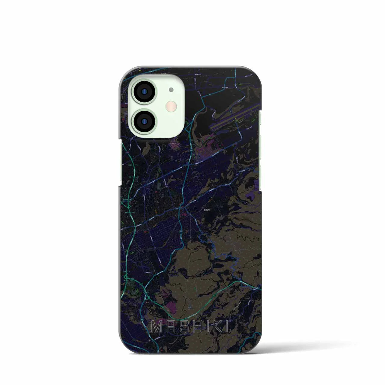 【益城(熊本県)】地図柄iPhoneケース(バックカバータイプ)