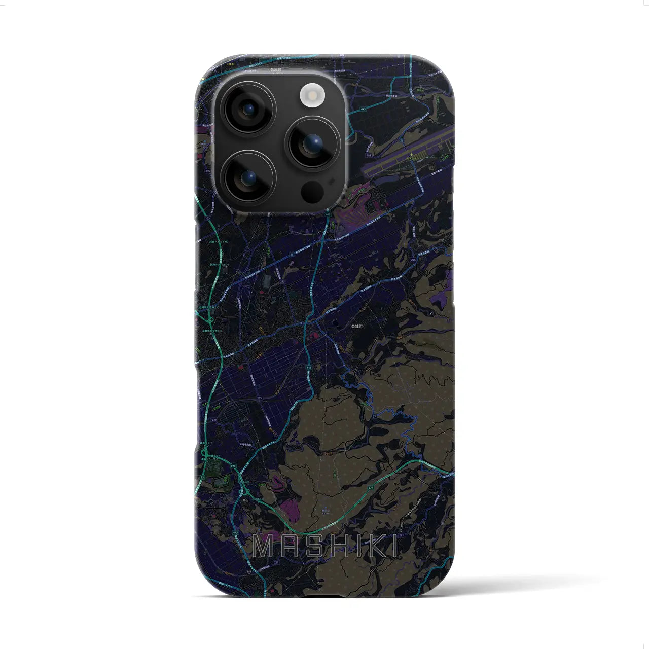 【益城(熊本県)】地図柄iPhoneケース(バックカバータイプ)